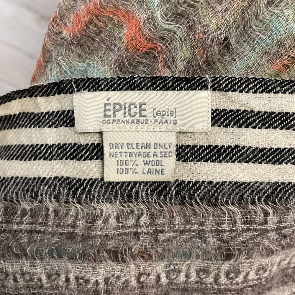 Epice Copenhagen/Paris Wool Shawl Scarf - Picture 6 of 9